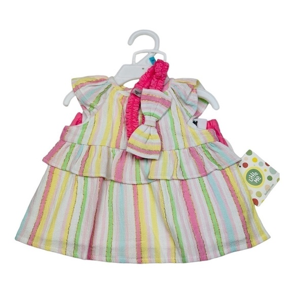 Little Me Ruffle Shorts and Shirt Set Size 6 Months - Picture 1 of 5